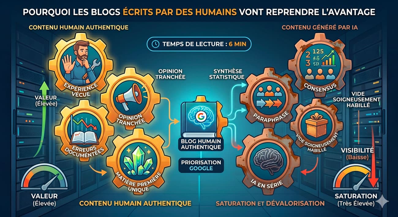 Le contenu IA va tuer les blogs. Sauf le tien, peut-être.